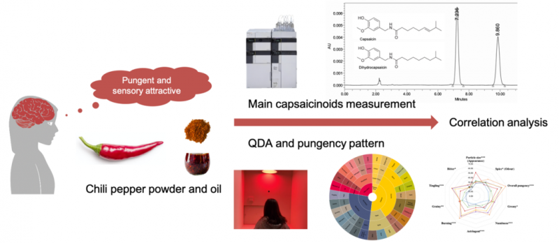 2023感官实践申报案例展示：基于描述性分析和斯科维尔单位评价7种辣椒粉、油的多维辛辣感和感官特征